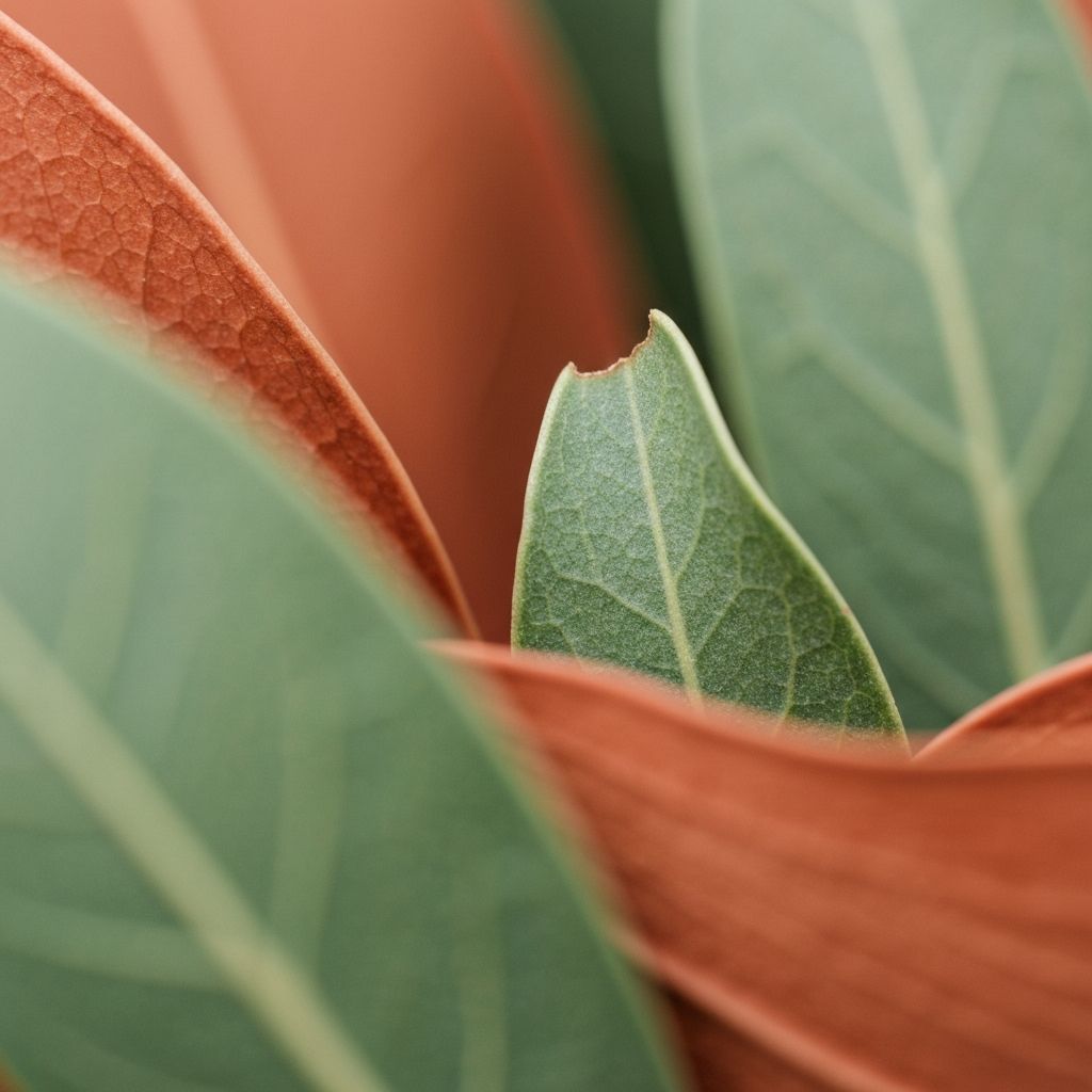 Close-up of natural plant textures showing botanical detail